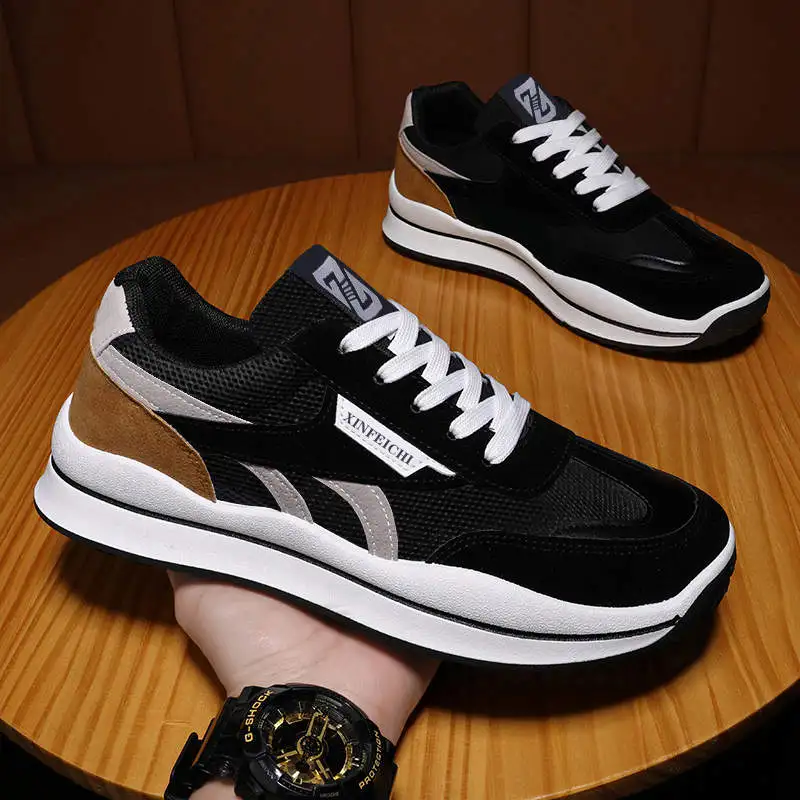 

Teegager Black Male Sneakers Best Seller Gym Shoes Designer For Top Brand Sports Shoes Men Large Platform Espadrilles Tennis