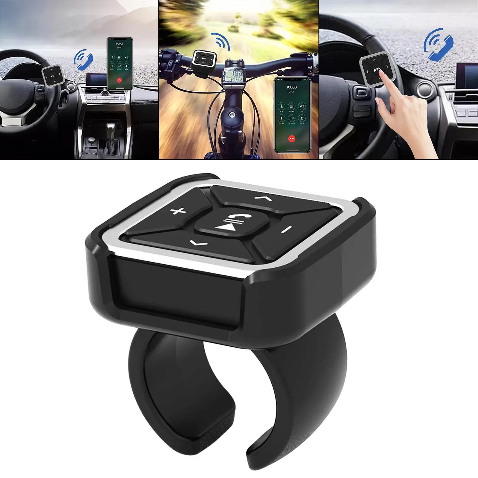 

Wireless Bluetooth 5.0 Media Remote Control Button Car Steering Wheel Mount