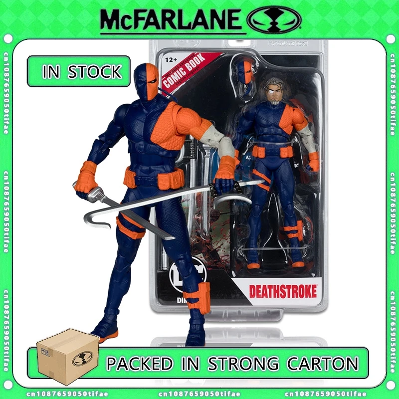 McFarlane Toys DC Direct Deathstroke с комиксами (DC Page Punchers: Rebirth) 7-дюймовая экшн-фигурка модель