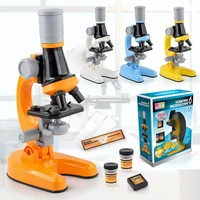 microscope observation biology laboratory led 1200x children science experiment kit educational science toy for child scientist