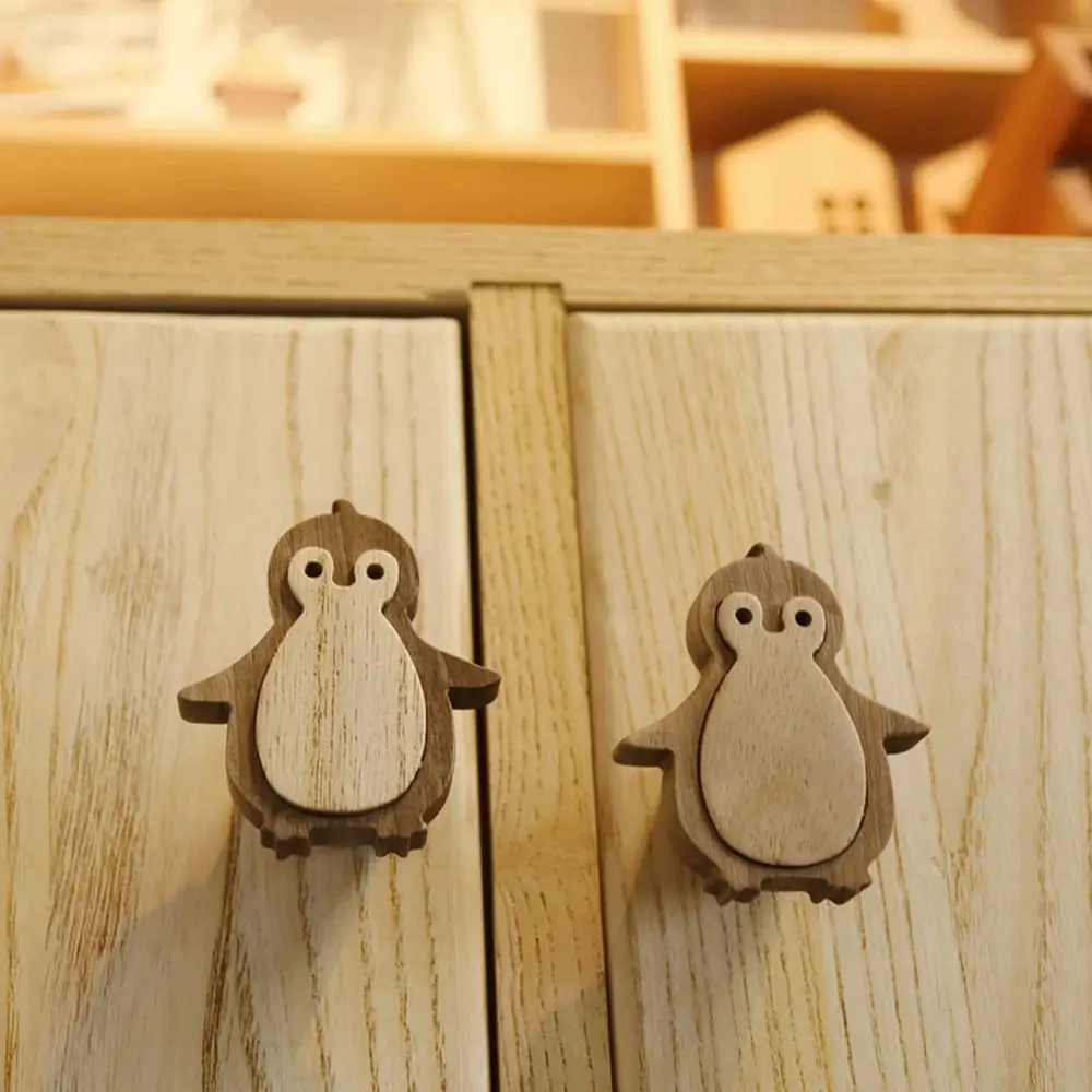 

1PC Wooden Hooks Cute Room Decor Animal Hooks Wall Keychain Coat Hook Home Decoration Solid Wood Hanger Kitchen Accessories