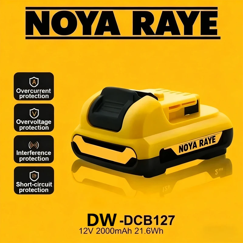 Фото Аккумуляторная литиевая батарея 12В 5Ач DCB120, совместимая с DCB122, DCB123, DCB124, DCB125, DCB100, DCD710 для беспроводных ручных электроинструментов №5