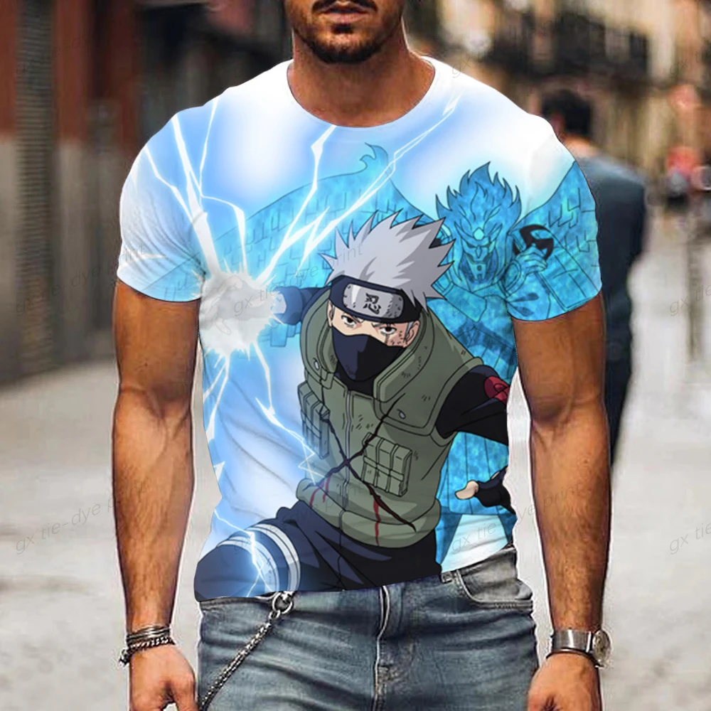 

T Shirts for Men Naruto Oversized Y2k Clothes Men's T-shirt Clothing Fashion Gift Trend Hip Hop Essentials New Streetwear Anime