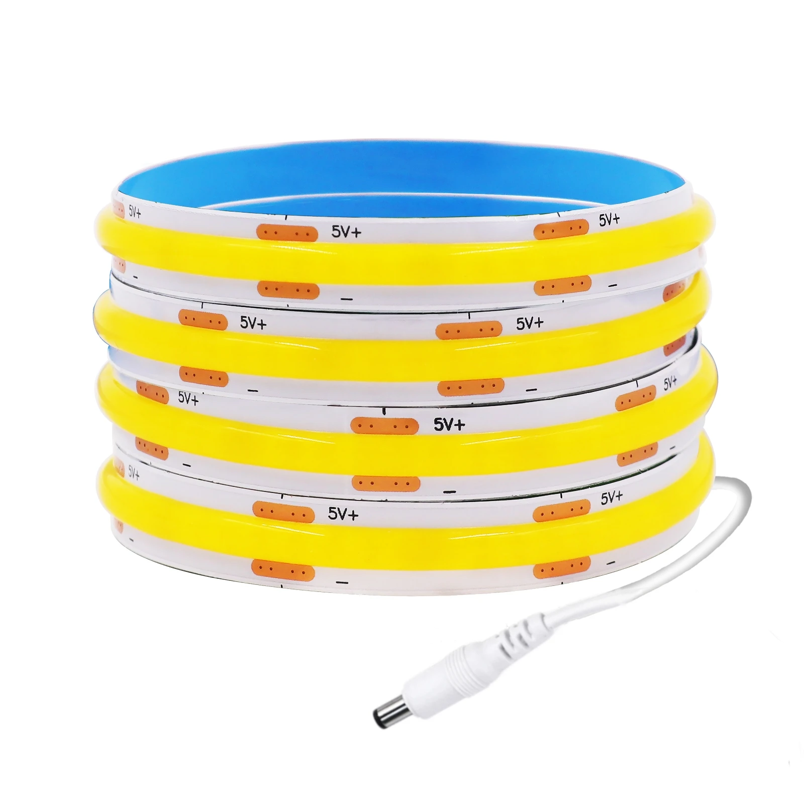 

XUNATA Светодиодная лента COB 8 мм теплый белый 5 В 320 светодиодов/м