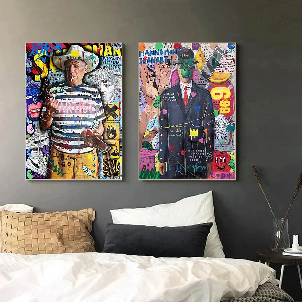 Картина на холсте PANTINGART &quotЗнаменитая Бэнкси Густав Климт Поцелуй&quot