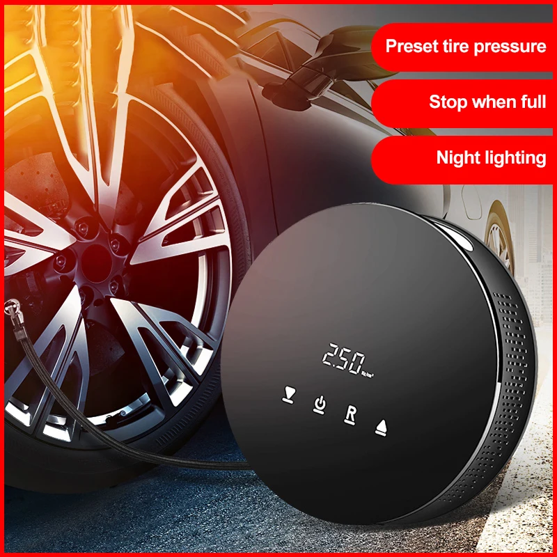 

Портативный сенсорный ЖК Смарт-насос 12 В Электрический для надувного автомобиля воздушный Электрический компрессор для шин