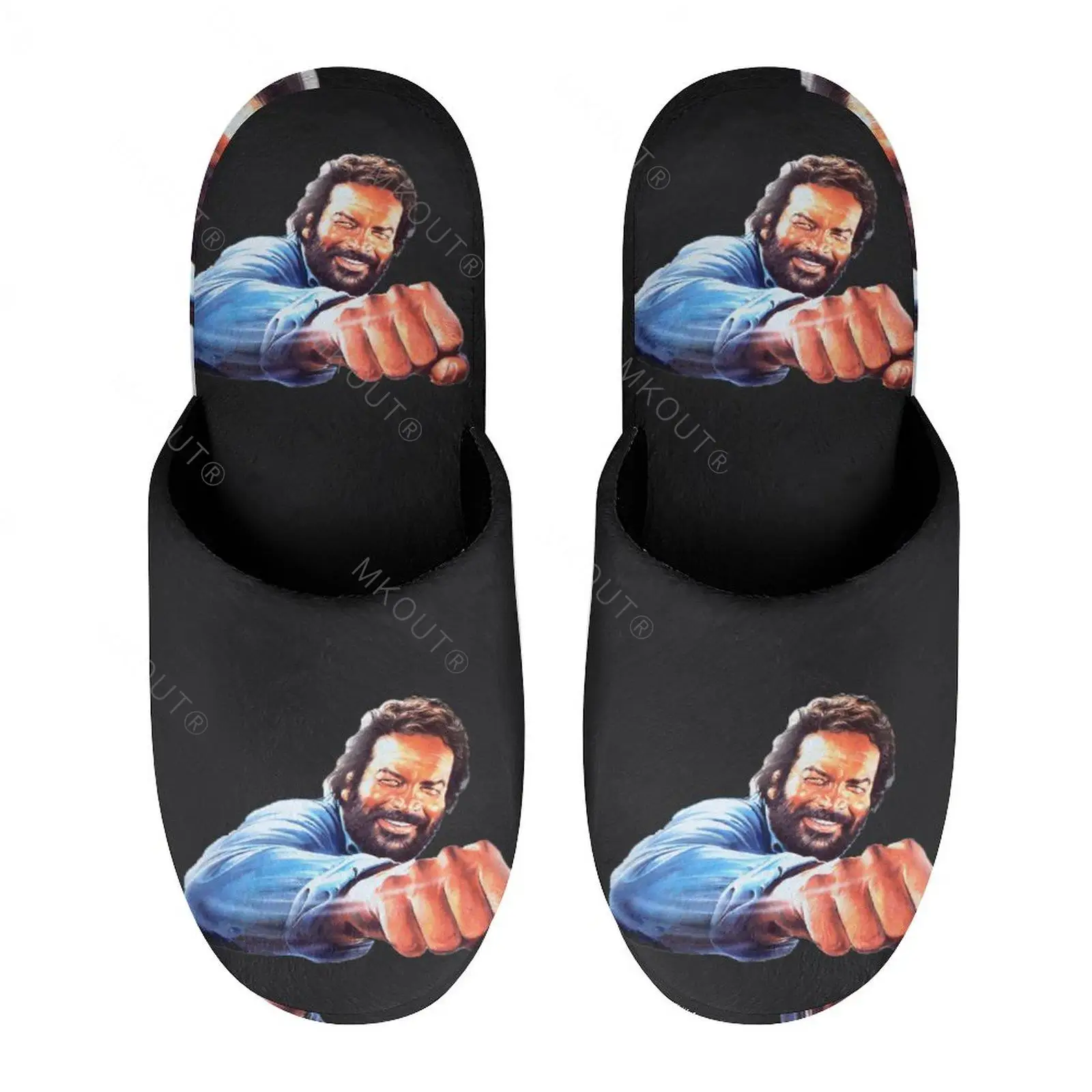 

Тапки мужские/женские х/б, на толстой мягкой подошве, Нескользящие, пушистые