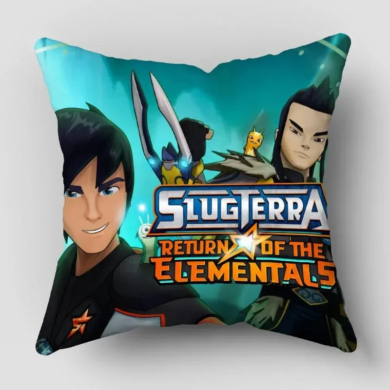 Хлопковая Наволочка С Узором Slugterra Квадратная Для Домашнего Декора Стула