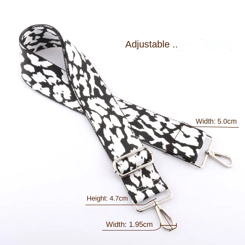 5cm Bag Shoulder Strap Adjustable Bag Strap Bag Accessories Handbag Belt Leopard Print Shoulder Strap Replacement Wallet Strap