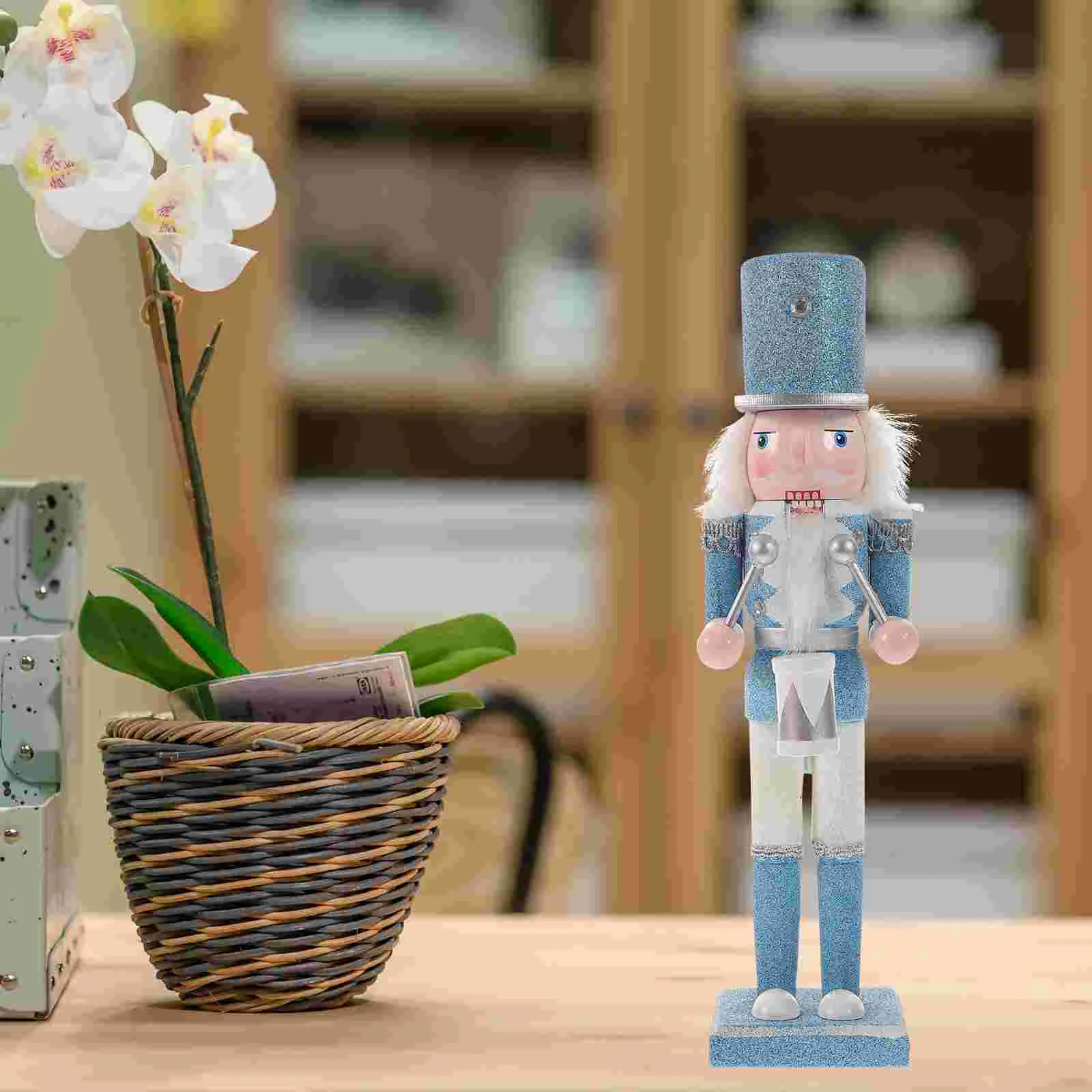 

Nutcracker Ornament Decor Wooden Crafts Puppet Figurine Holiday Nutcrackers Unique Outdoor Work Gifts