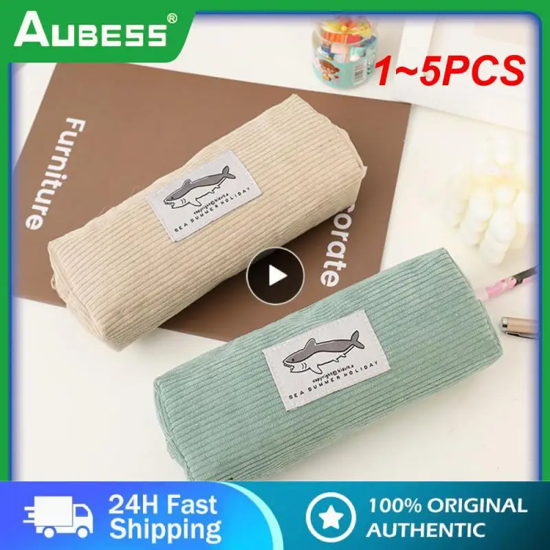 Case Corduroy Pen Case Kawaii Stationery Estuche Large Capacity Pencilcase Trousse School Supplies Pencil