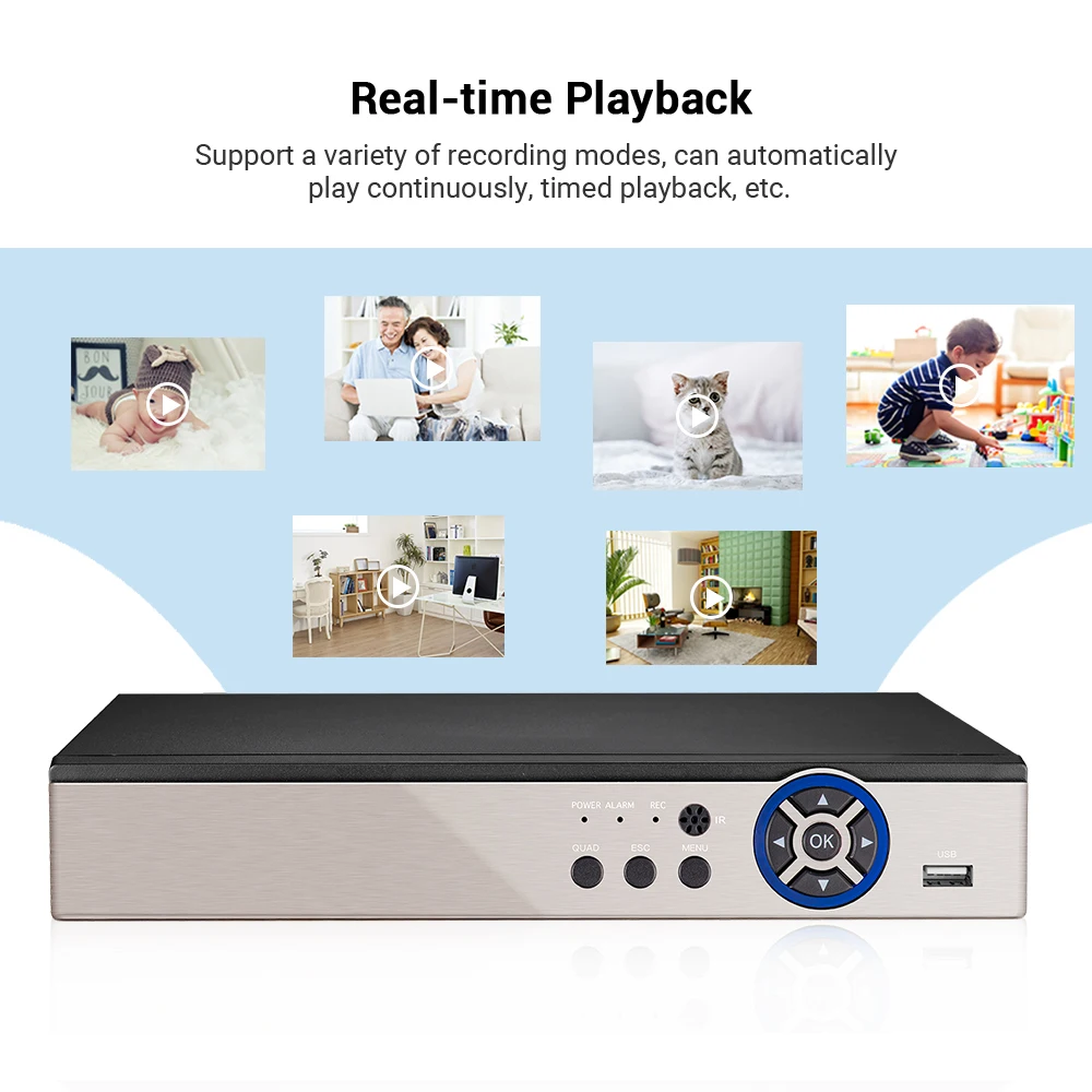 Pаспродажа 16 Каналы системы видеонаблюдения DVR 5MP-N 5in1 AHD TVI CVI CVBS IP-камера гибридный цифровой видеорегистратор охранная система удаленный доступ H.265