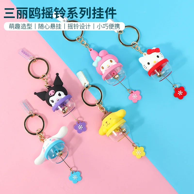 

Подлинный Miniso Sanrio Kuromi колокольчик подвеска в спальню колокольчик ветра милая девочка Коричный брелок сумка Подвеска подарки для друзей