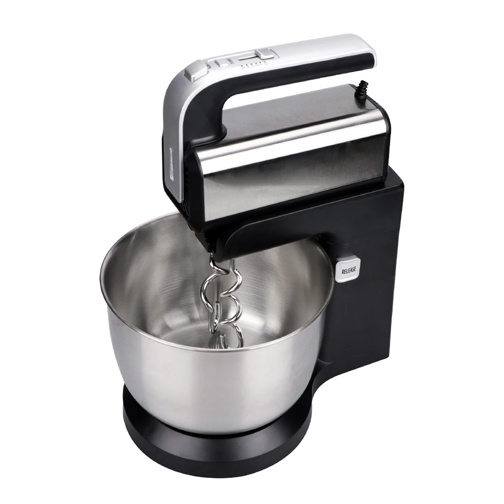 

3.5L black mixer egg beater stand mixer with bowl