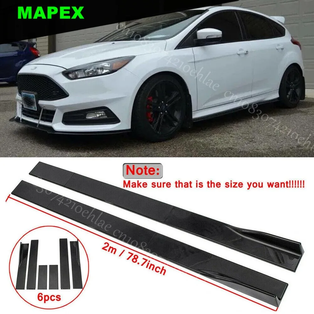 

Для 2015+ FORD FOCUS ST 78,7 дюйма, боковые юбки, удлинитель для губ, глянцевый черный цвет
