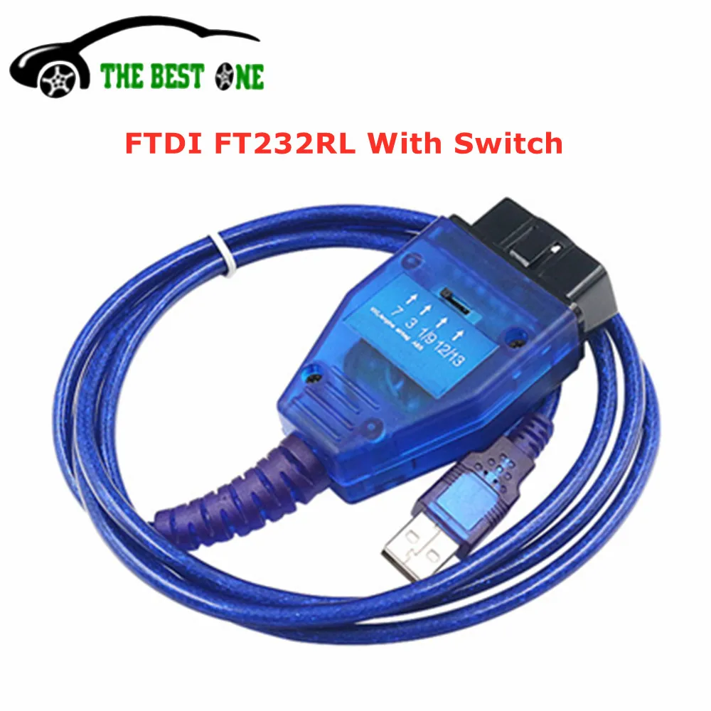 Профессиональный Чип VAG 409 KKL FTDI FT232RL для сканера Fiat ECU VAG409 кабель с переключателем