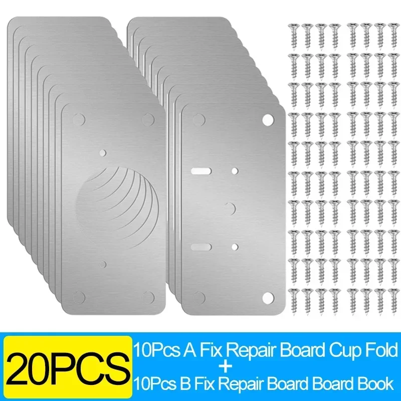 

20/2 шт. комплект ремонтных пластин для петель шкафа, монтажная пластина для дверных петель из нержавеющей стали с отверстиями для дома, кухонного шкафа, мебели