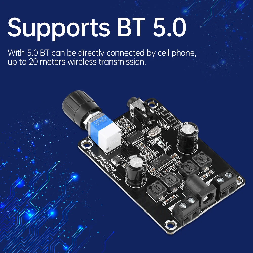 XH-A238 30 Вт Bluetooth цифровой усилитель звука TPA3110D2 двухканальный * 2 модуль усилителя