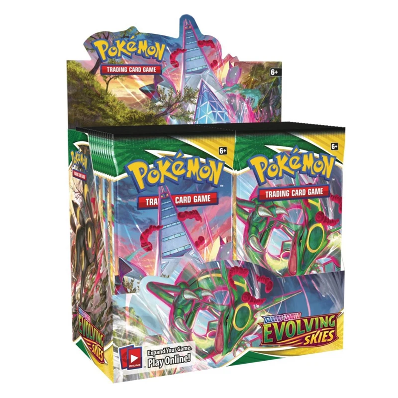 

Pokemon Anime Pikachu Boxed Sun & Moon Evolutions Booster Shinny Card Toy Kids Birthday Gift Children's Collectible Paper Cards