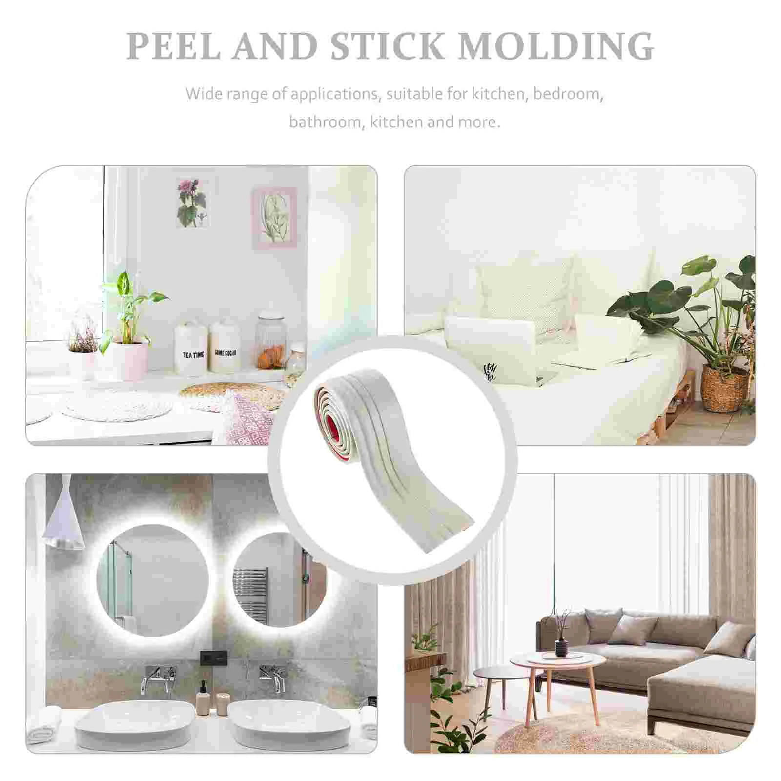 Doitool Peel Stick Накладка Самоклеящаяся резиновая накладка на пол 4-дюймовая виниловая