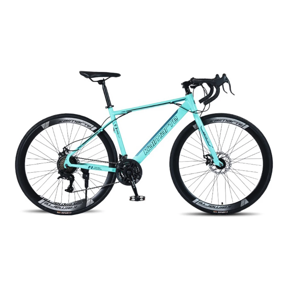 

700C High-Carbon Steel Trail RoadBicycle Men Women 24/27Speed Curved Handlebar Variable Speed Mechanical Double Disc Brake Bike