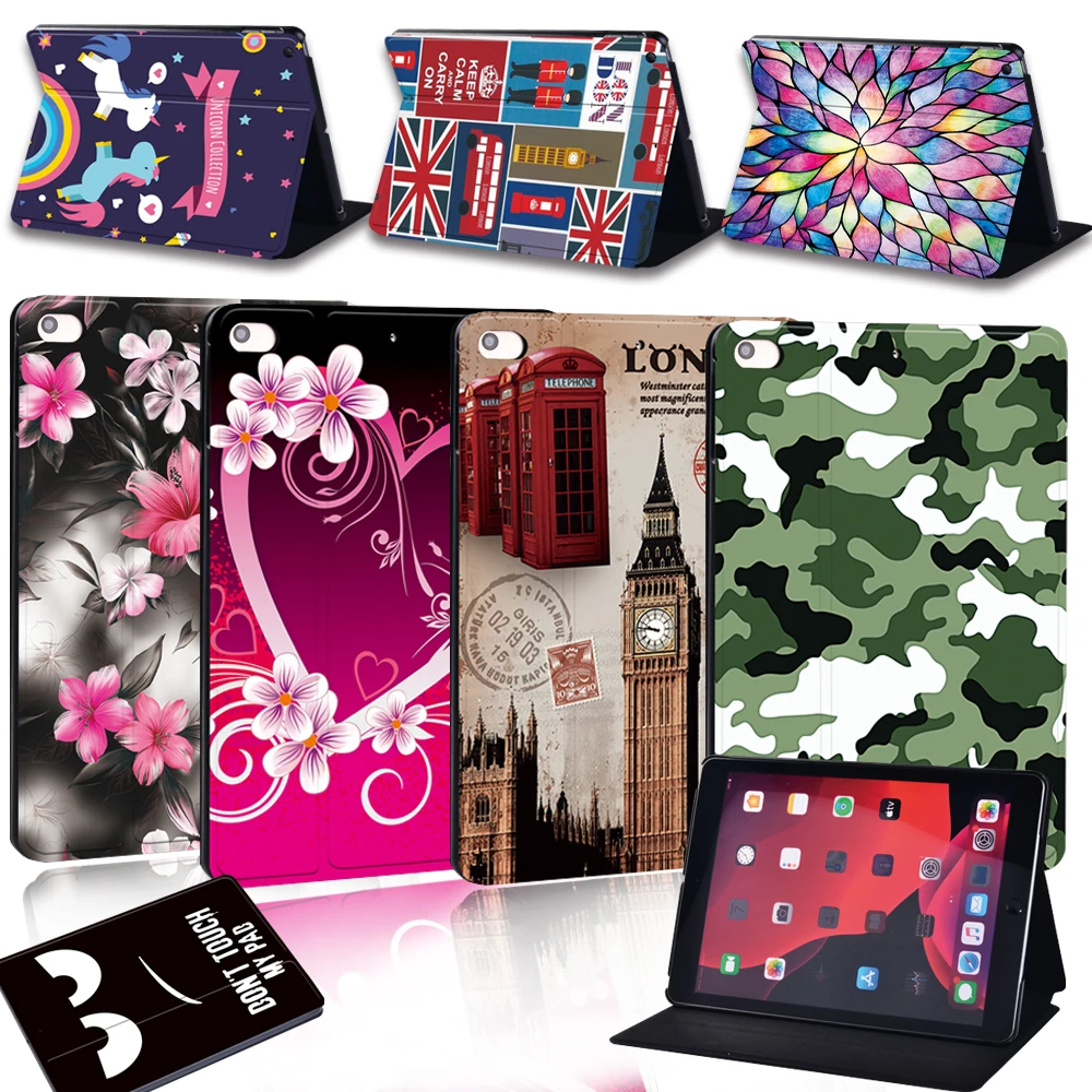 

Folio Leather Cover for 2021 iPad 9th 10.2 7th 8th 2018 2017 9.7 Mini 6 Cover mini 5 4 3 2 1 iPad 5th 6th Generation 2th 3th 4th