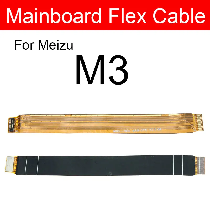 Гибкий кабель материнской платы для Meizu M1 M2 M3 M3s MX4 M5 M5s M6 M6s S6 M6T Pro Max Замена гибкой
