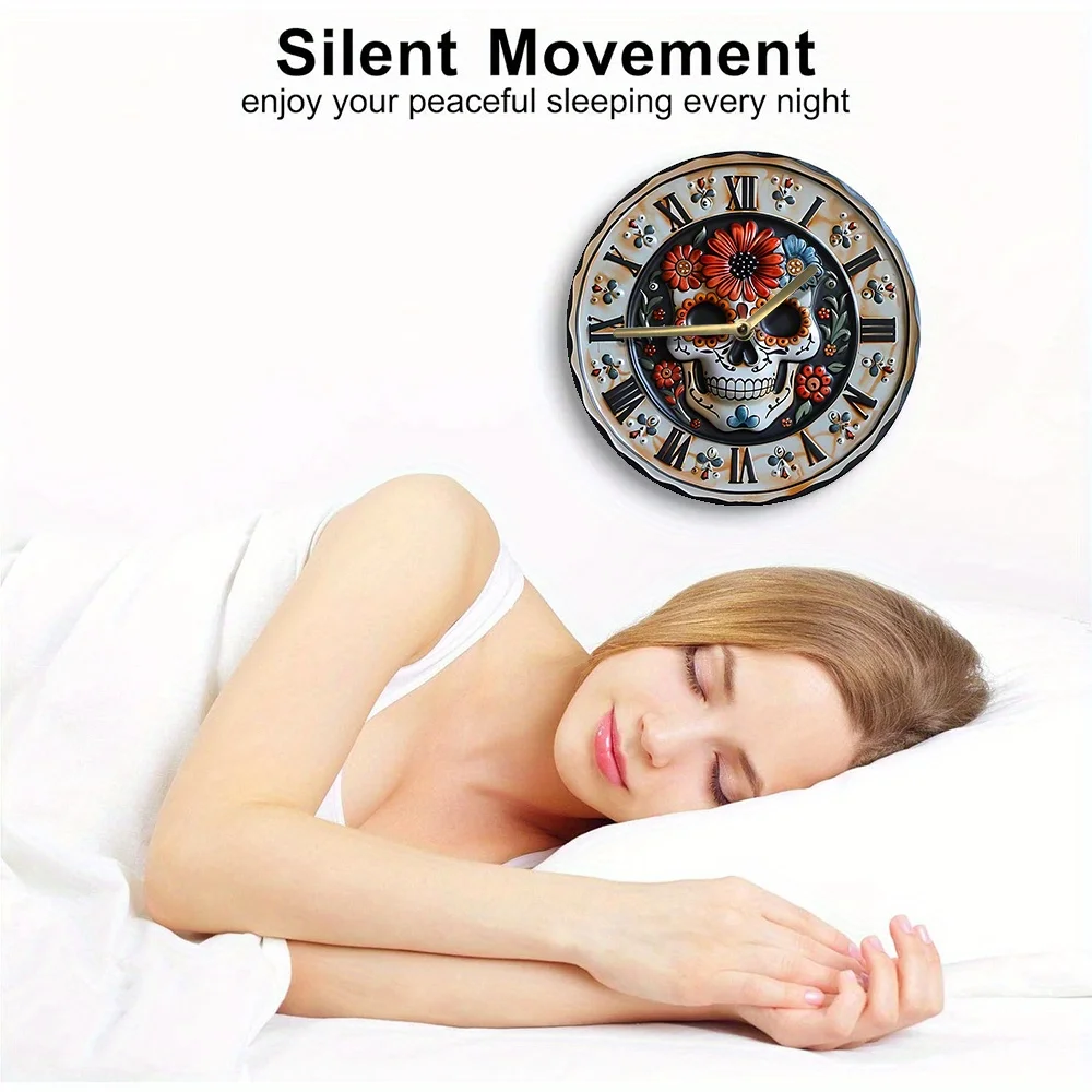 Настенные часы в стиле День мертвых-набор часов сделай сам с высокочеткой 2D