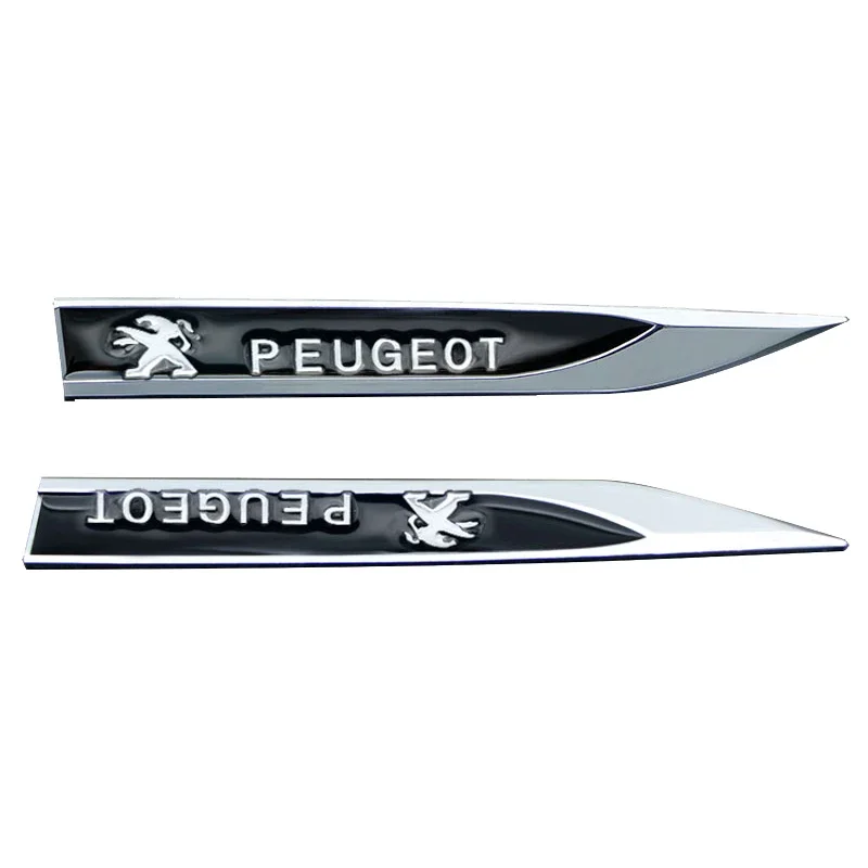 

2 шт., наклейки-эмблемы на боковые крылья для Peugeot 407, 508, 2008, 5008, 307, 308, 3008, 206, 207, 208, 107, 205
