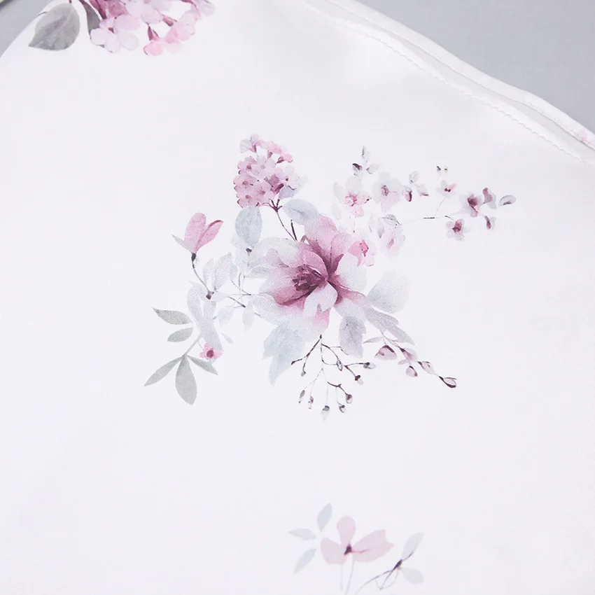 2pcs Pajamas Suit Nightwear Sleeveless Shirt Shorts Nightwear Ice Silk Homewear Summer Casual Printing Flowers Home Clothing