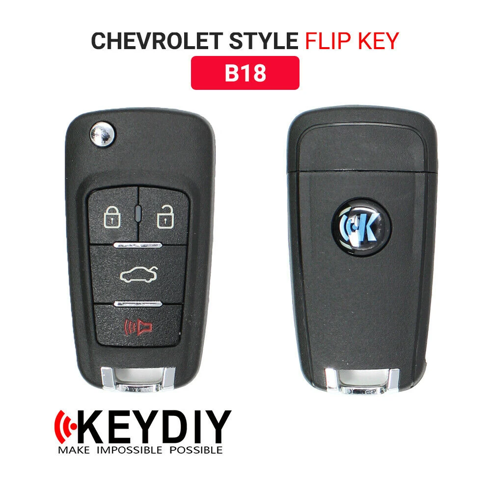

KEYDIY автомобильный флип-ключ дистанционного управления Chevrolet Тип B-Series 4 кнопки B18 для детской модели