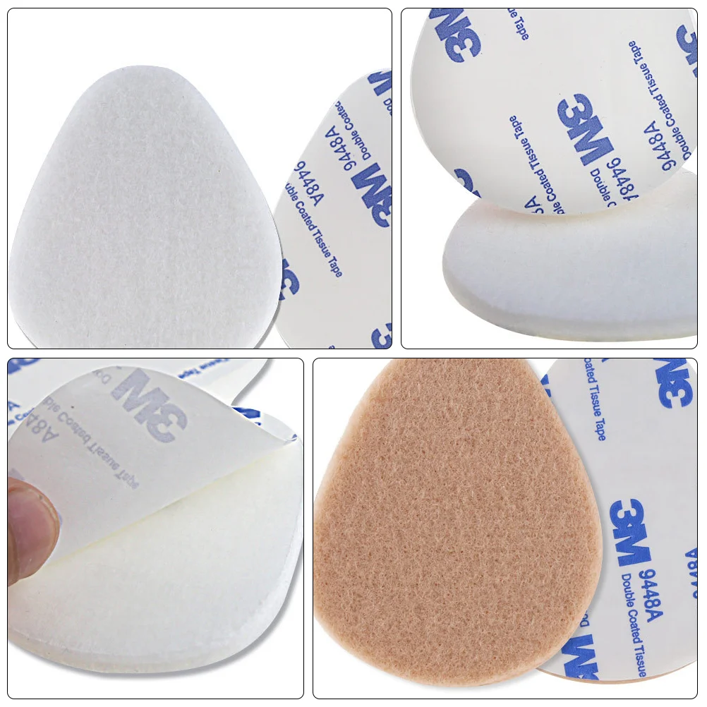 6 Pairs Thickened Half Size Pad Forefoot Cushion Pads High Heel Insoles Heels Silicone Gel High-heel Floor Mat Shoe images - 6