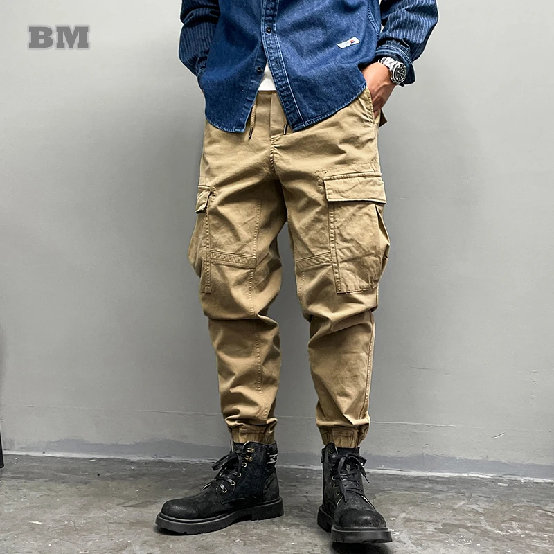 Military Tactical Cargo Pants Men Harajuku Black Joggers Japanese Army Green Casual Trousers High Quality Fashion Jogging Male