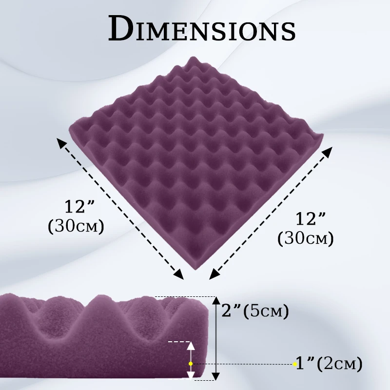 TOUO 12 шт. акустическая звукоизоляционная студия пена украшение для дома
