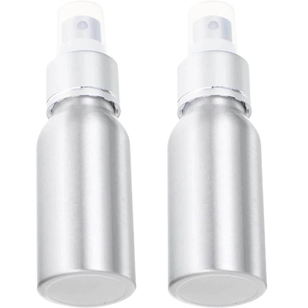 

2 Pcs Mini Bbq Grill Spray Bottles Essential Oils Lotion Refillable Perfume Atomizer Olive Aluminum Sprayer Mister Cooking