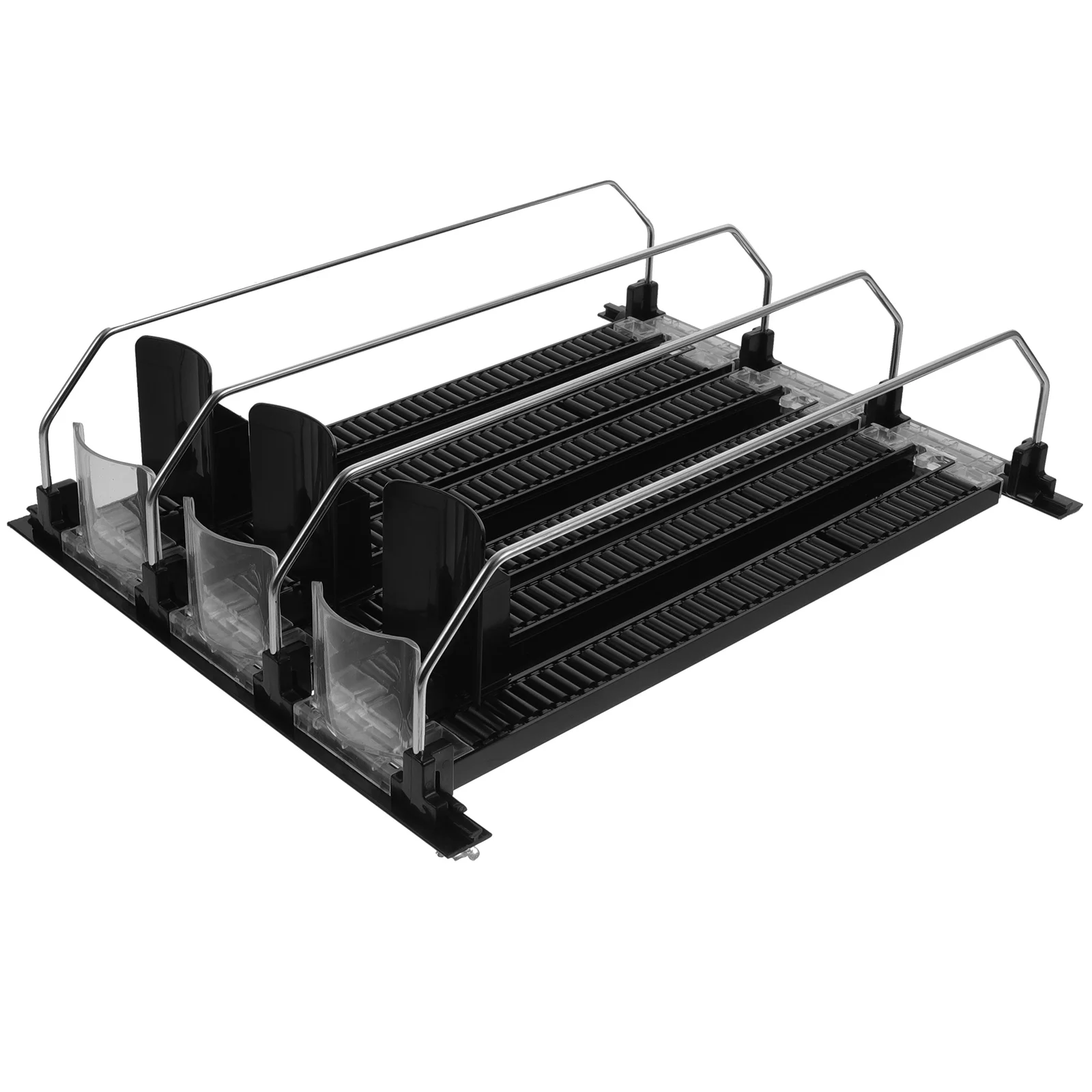 

Storage Holder Display Self Beverage Water Dispenser Glide Soda Drink Can Rack Organizer Pusher Shelf Bottle Pushing Fridge