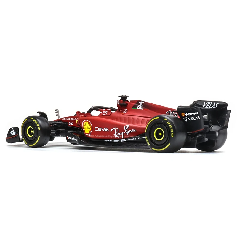 Bburago 1:43 #16 Leclerc 2022 F1 Scuderia Ferrari F1-75 #55 Sainz Alloy Luxury Vehicle Diecast Cars Model Toy Collection Gift
