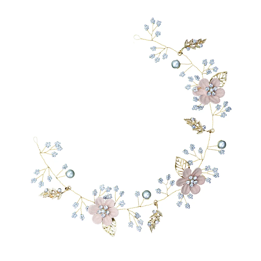 

Korean Miss Bridal Headpiece Hair Accessories Women Wedding Pearl Flower Headband