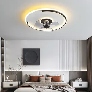 Nordic restaurant Ceiling fan with lights remote control smart living room decoration lamparas Pendant lights
