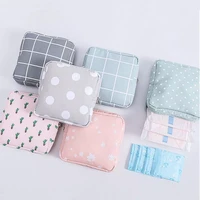 women girl sanitary pad pouch napkin towel storage bag credit card holder coin purse cosmetics headphone case sanitary pouch