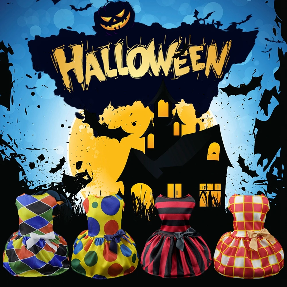 Платье для кошек и собак удобная одежда с бантом домашних животных Мягкая