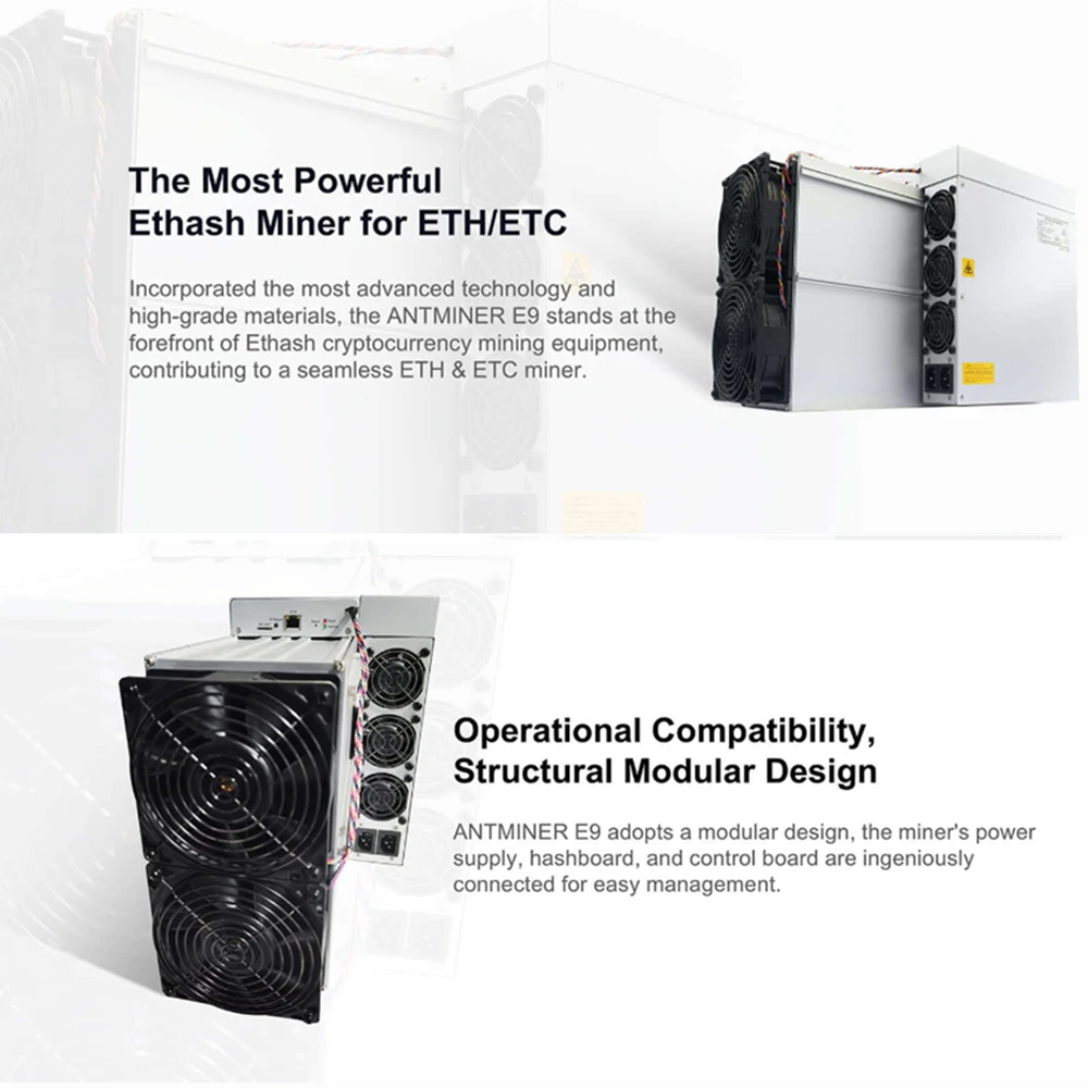 Новинка 2022 предварительная продажа Bitmain Antminer E9 2 4 GH/s 1920W ETH и т. д. самый быстрый в