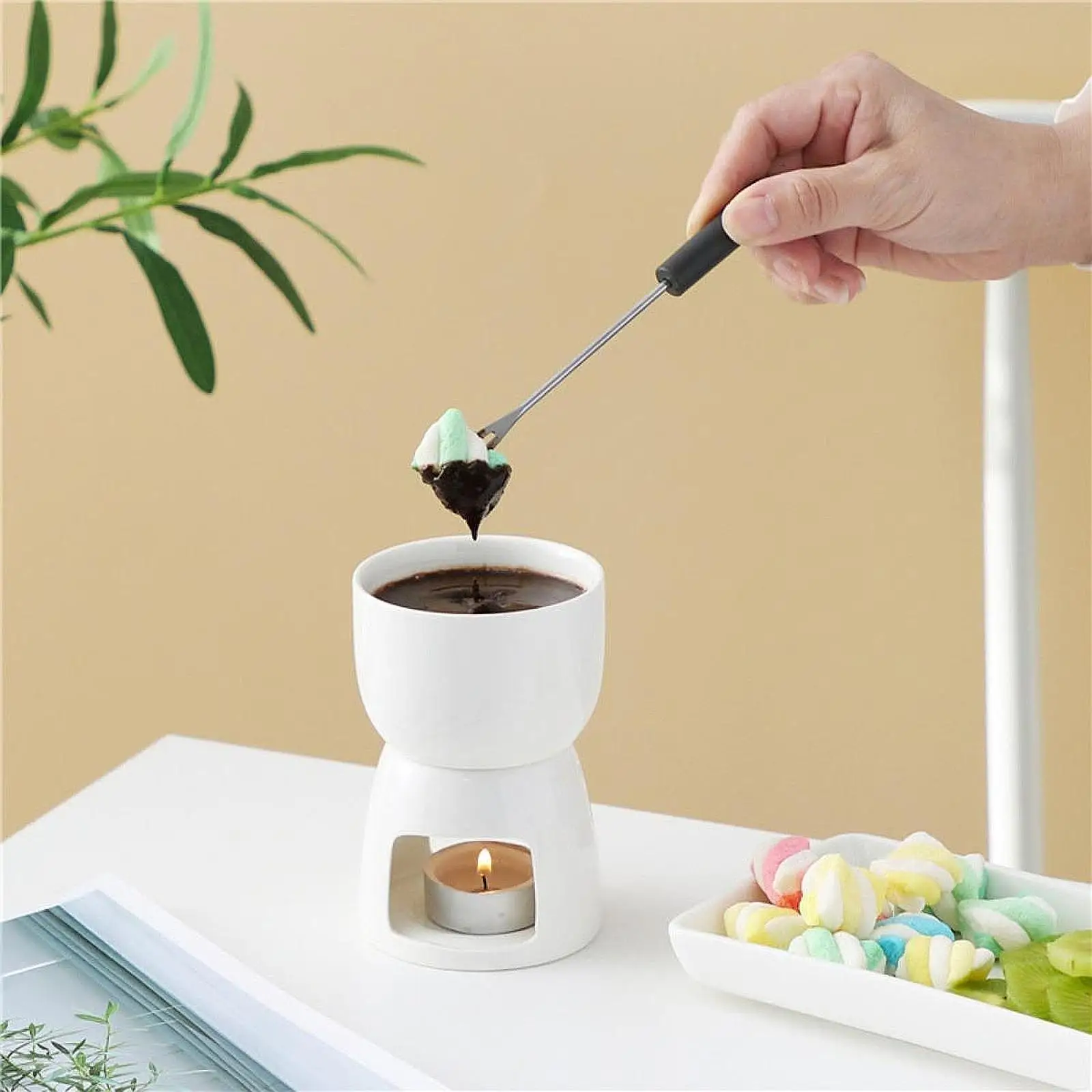 

Керамическая фондюшница для шоколада Chocolate Fondue Pot