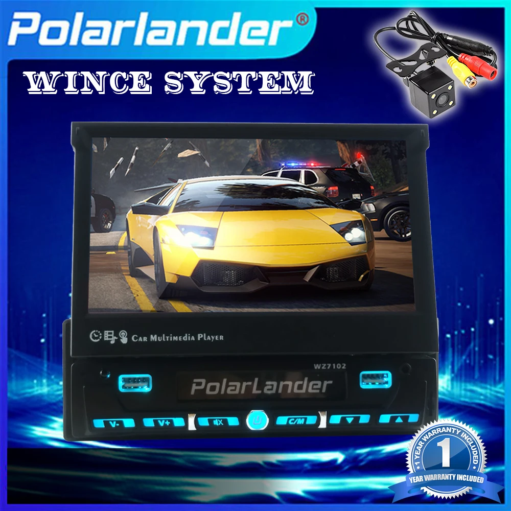 

1 DIN Автомобильный мультимедийный плеер выдвижной сенсорный экран 1 Din FM 2 USB Mirror Link 7 дюймов MP5 MP4 плеер Радио Bluetooth 60 Вт * 4