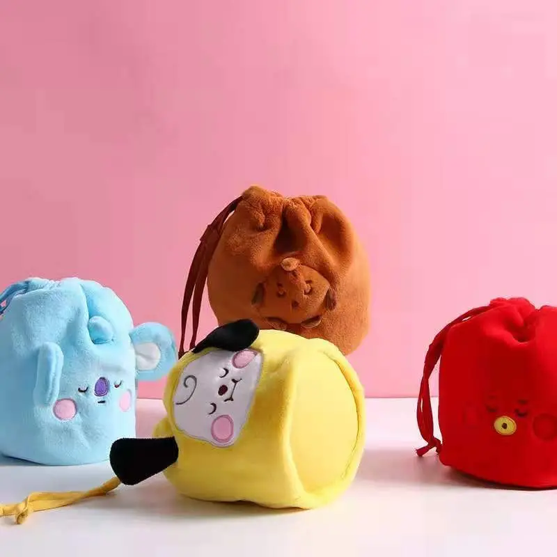 

Симпатичная плюшевая сумка-мессенджер Bt21 Kpop, Корейская сумка Plushie Tata Chimmy Koya Cooky Rj Bt21, Аниме периферийные плюшевые игрушки для девочек, подаро...