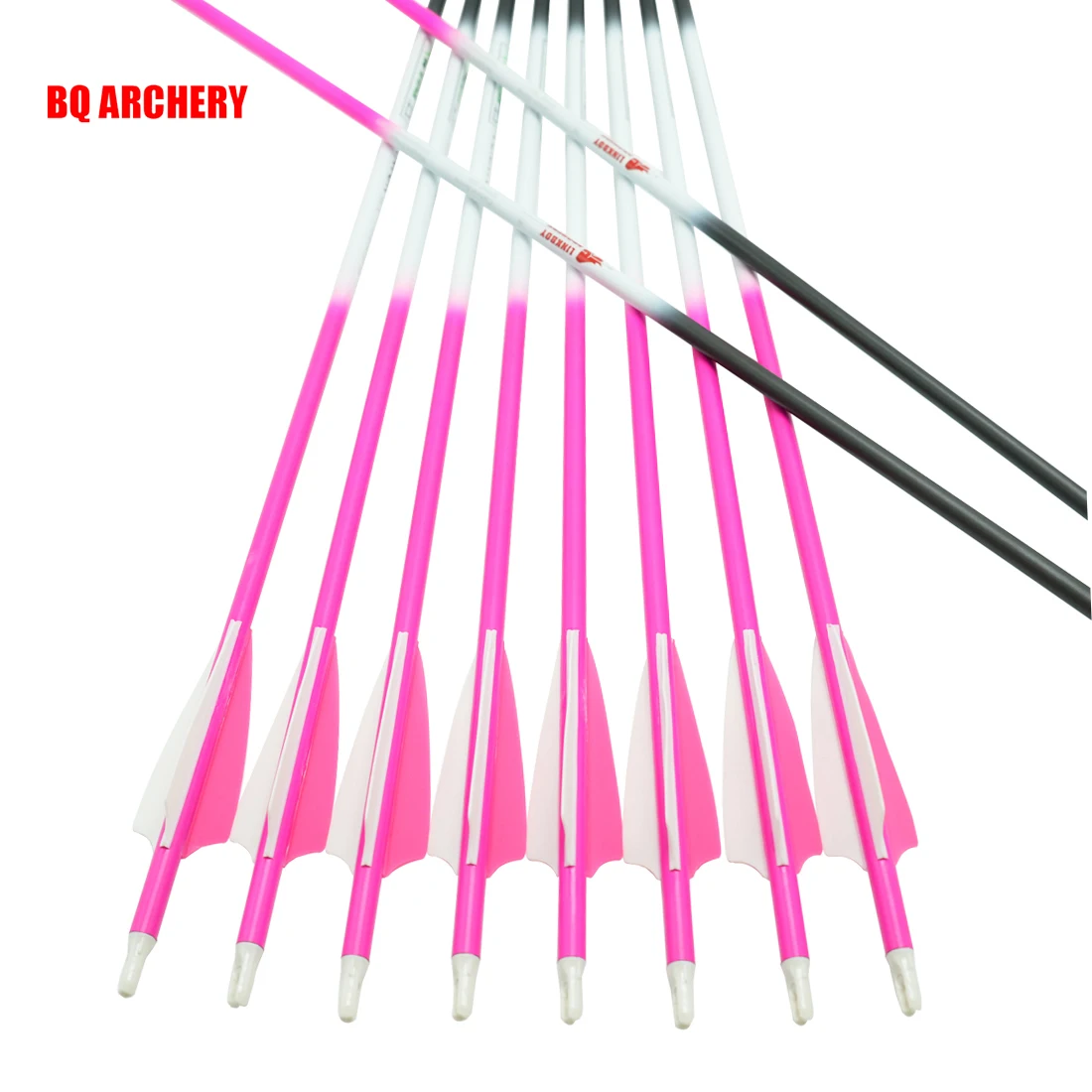 

Linkboy карбоновые стрелы для стрельбы из лука 12 шт ID мм Spine300-800 3 "Vane Nock 75gr наконечник для блочного Лука Охоты