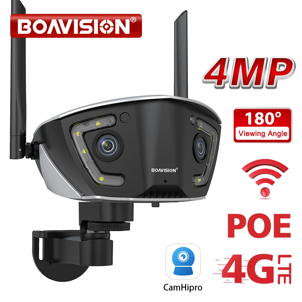 

BOAVISION 4MP Wi-Fi камера наблюдения с двумя объективами
