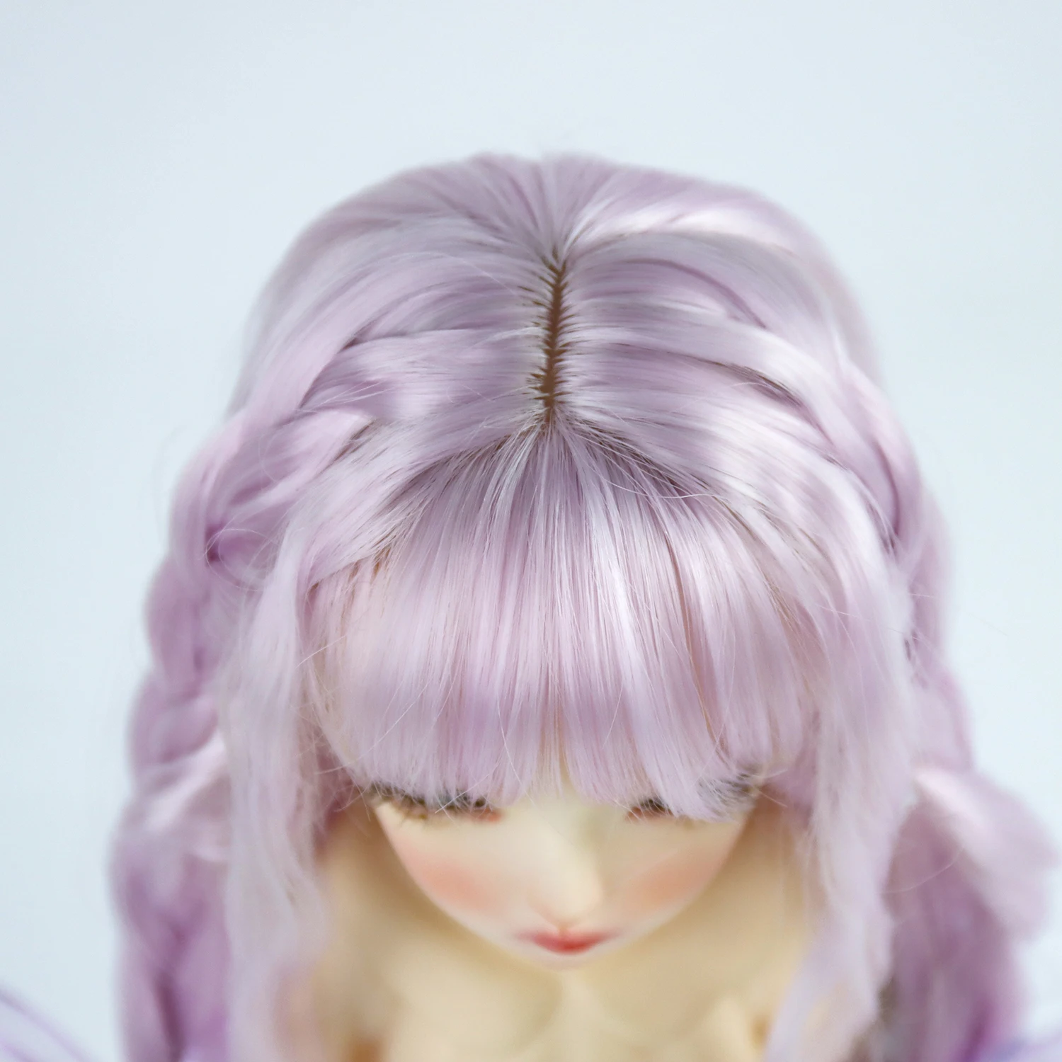 Парики для кукол 1/4 7-8 дюймов длинные вьющиеся волосы молочный шелк аксессуары BJD/