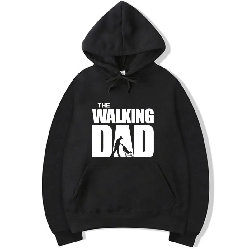 

XIN YI Fashion Brand Men Hoodies Funny WALKING DAD printing Spring Autumn loose Male hip hop Hoodies tops man pullover tops
