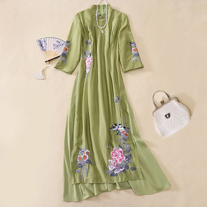 Ao Dai улучшенная новая весенняя китайская чайная одежда ретро ханьфу этническое